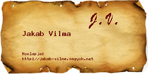 Jakab Vilma névjegykártya
